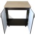 Masca pentru chiuveta cu 2 usi 80 cm Zebra, wenge/MDF Wenge Mustata, cu blat Artar, 80 x 85 x 60 cm